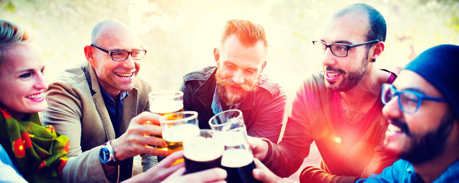 People Friends Hanging Out Drinking